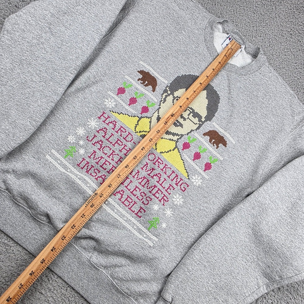Champion The Office Dwight Schrute Sweatshirt Mens Medium Gray Barstool Sports - Picture 5 of 10